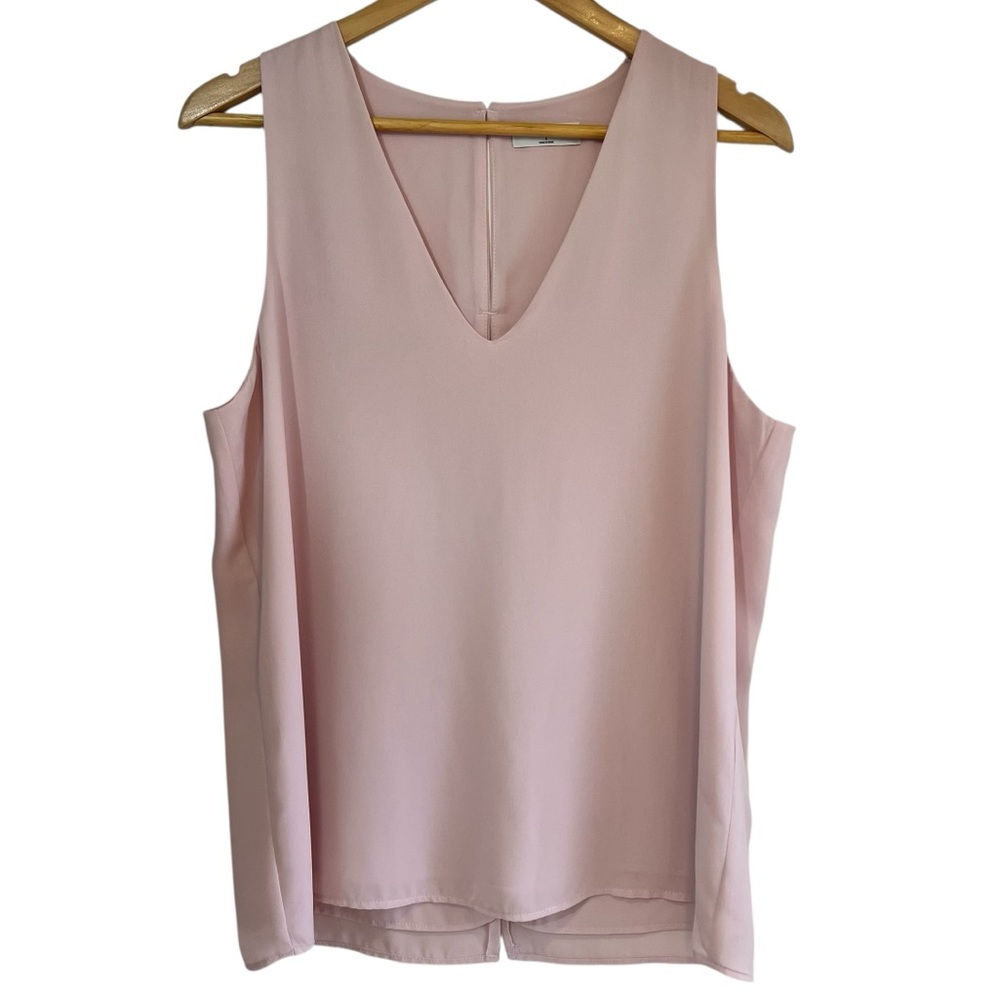 Babaton sleeveless Maddox blouse light pink with cut outs L excellent condition - Picture 1 of 12